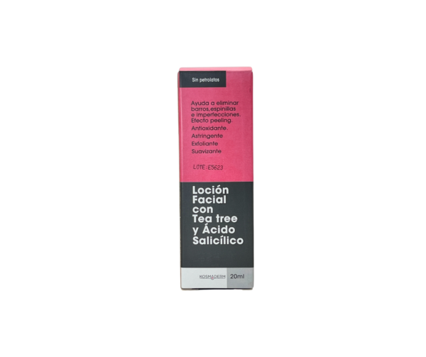 LOCIÓN FACIAL CON TEA TREE Y ÁCIDO SALICILICO 20ml Kosmaderm