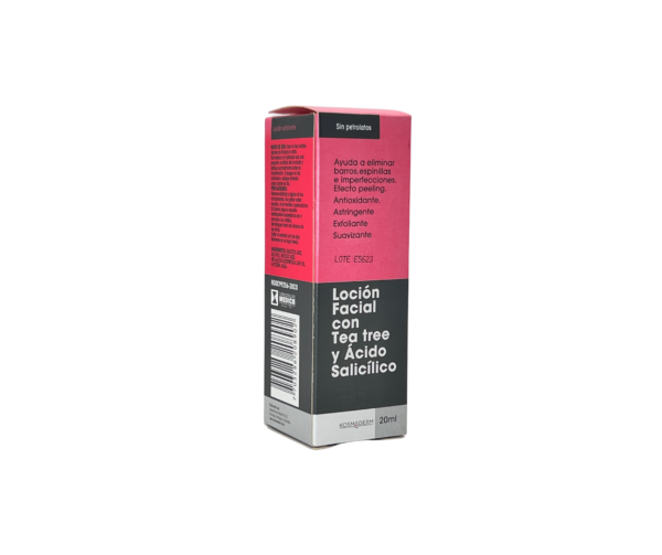 LOCIÓN FACIAL CON TEA TREE Y ÁCIDO SALICILICO 20ml Kosmaderm