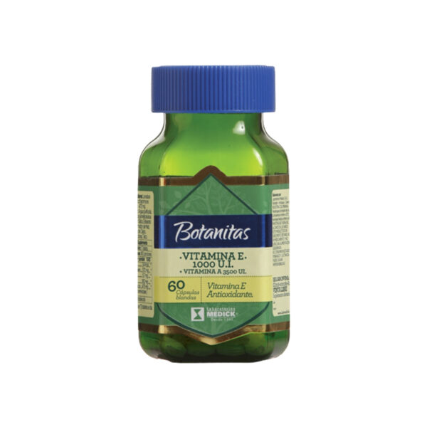 VITAMINA E 1000 UI + VITAMINA A 3500 UI 60 Cápsulas