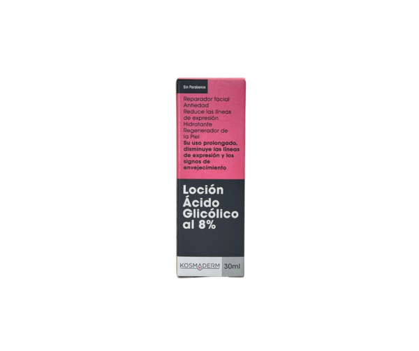LOCIÓN ÁCIDO GLICÓLICO AL 8% 30ml Kosmaderm