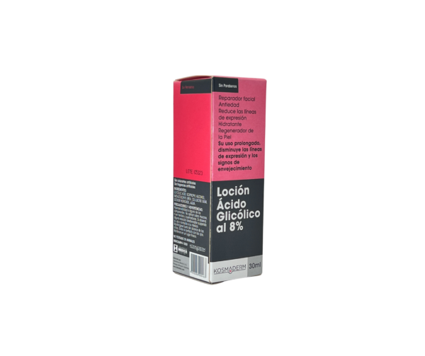 LOCIÓN ÁCIDO GLICÓLICO AL 8% 30ml Kosmaderm