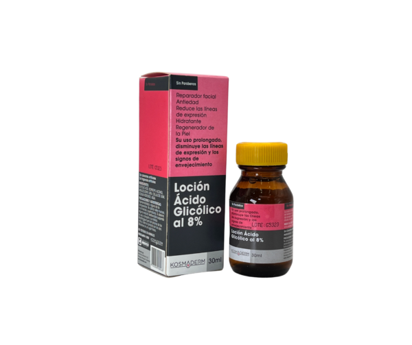 LOCIÓN ÁCIDO GLICÓLICO AL 8% 30ml Kosmaderm
