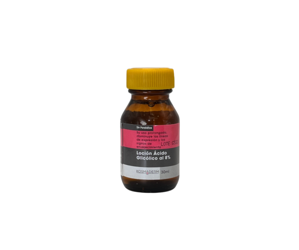 LOCIÓN ÁCIDO GLICÓLICO AL 8% 30ml Kosmaderm