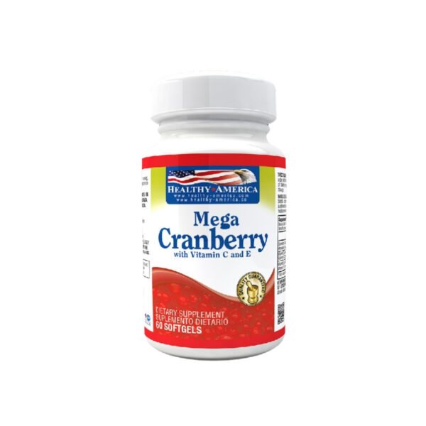 MEGA CRANBERRY Vitamina C y E 60 Softgels