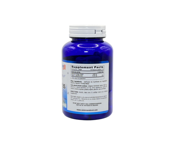 Collagen Plus Vitamin C 1480mg 100 Softgels Natural System