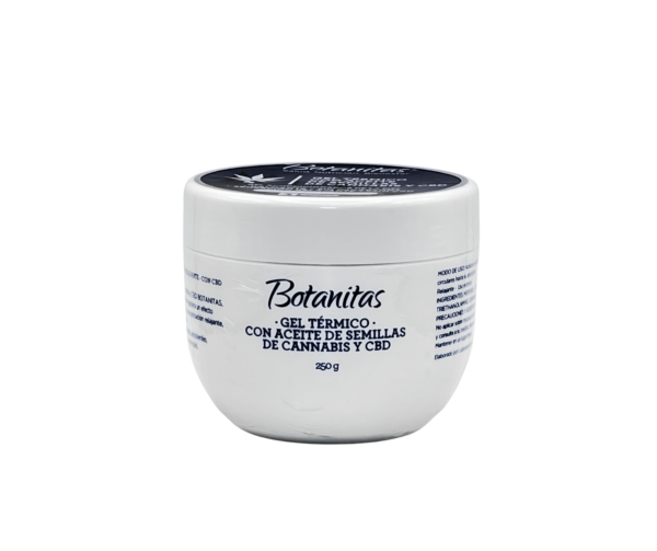 GEL TÉRMICO CON ACEITE DE SEMILLAS DE CANNABIS Y CBD 250g Botanitas