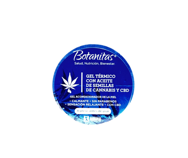 GEL TÉRMICO CON ACEITE DE SEMILLAS DE CANNABIS Y CBD 250g Botanitas