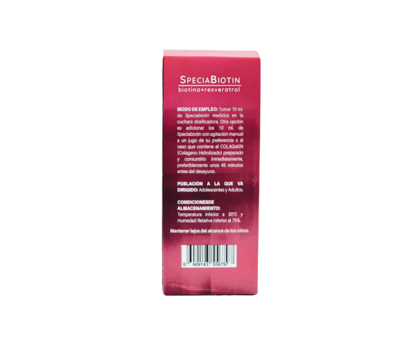SPECIABIOTIN Biotina + Resveratrol 240ml Pomo