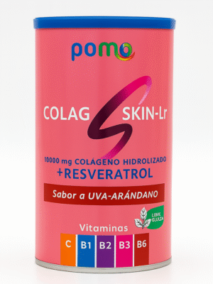 COLAGSKIN-LR 10000mg Colágeno Hidrolizado + Resveratrol Sabor a Uva Pomo