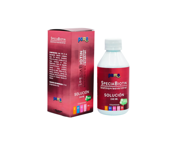 SPECIABIOTIN Biotina + Resveratrol 240ml Pomo