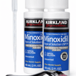 Minoxidil Topical Solution USP 5% Kirkland X2 Frascos (120 ml) + Dermaroller