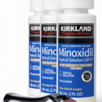 Minoxidil Topical Solution USP 5% Kirkland X3 Frascos (180 ml) + Derma Roller 0.5mm