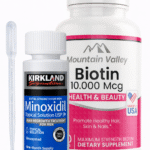 Combo Biotina 10.000 mcg x100 Cap + Minoxidil Kirkland 5% 60ml