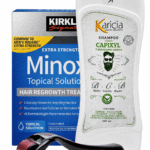 Minoxidil Kirkland 5% caja X6 Frascos + Shampoo Karicia Capixyl 400 ml + Dermaroller 0.5 mm
