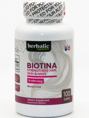 Biotin 10.000 mcg x100 Capsulas Herbalic "Envío Gratis"