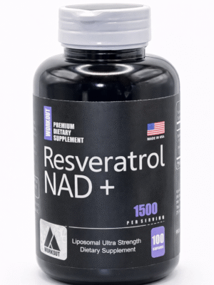 NAD 1200 mg + Resveratrol 300mg X100 Cap Workout