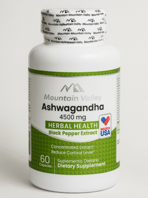 Ashawagandha 4500 mg 60 Capsulas Blandas Mountain Valley