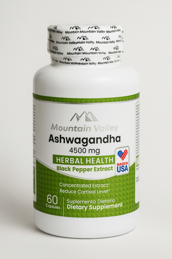 Ashawagandha 4500 mg 60 Capsulas Blandas Mountain Valley
