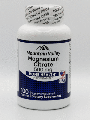 Magnesium Citrate 500 mg X100 Capsulas Mountain Valley "ENVIO GRATIS"