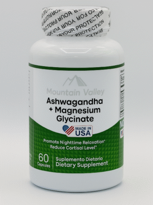Ashawagandha + Magnesium Glicynate X60 Capsulas Mountain Valley "ENVIO GRATIS"