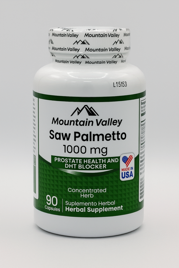 Saw Palmetto 1000 mcg X90 Capsulas Mountain Valley "ENVIO GRATIS"