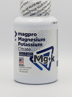 Magnesium & Potassium Citrate X100 Capsulas Magpro "ENVIO GRATIS"