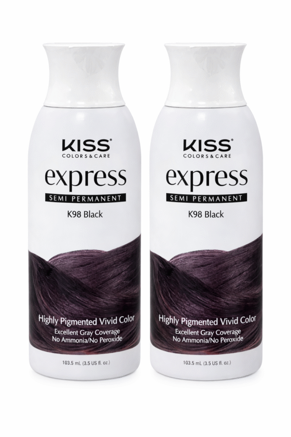 Kiss Color K98 Black x2 Frascos "Envío Gratis"
