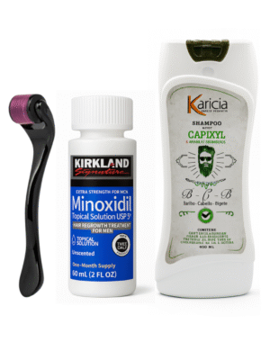Minoxidil Kirkland 5% 1 Frasco + Shampoo Capixyl 400 ml + Dermaroller “Envío Gratis”